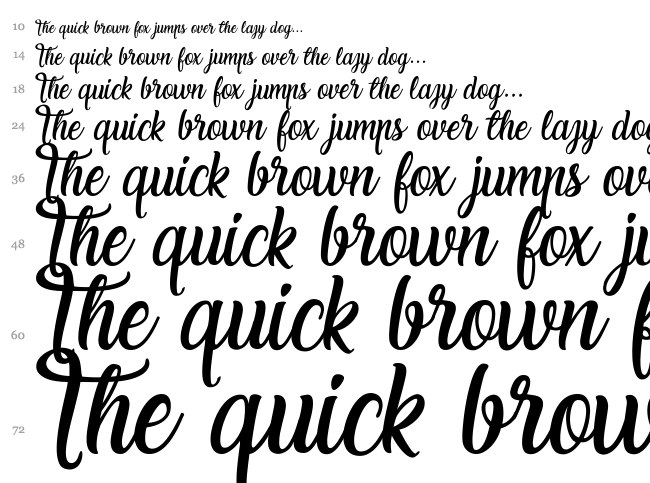 Laughing and Smiling font waterfall